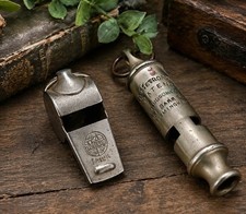 2x Vintage Whistles Acme