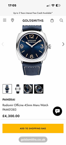 Panerai radiomir pam01383 45mm - radiomir,