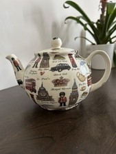 Heron Cross Pottery 2 Cup Teapot London Scenes