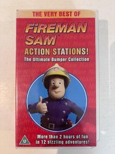 Fireman Sam Action stations The Ultimate bumper Collection Mega Rare VHS VIDEO