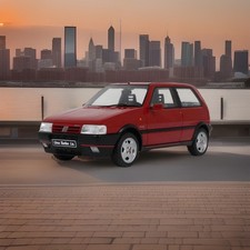 Fiat Uno Turbo ie- 1990 -  Rosso Racing Red - 1/18 - Otto - OT487
