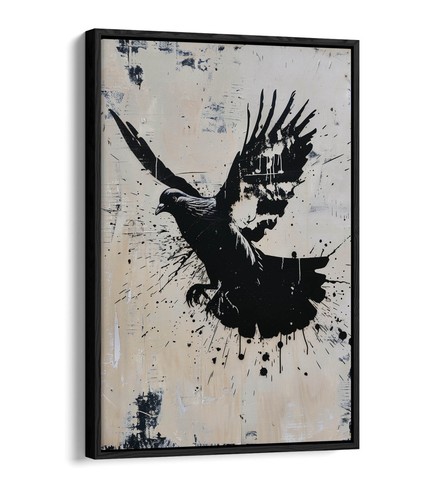 Pigeon dove fyling banksy - pigeon,