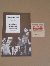 Marino Marini Quartet 1959 Granada Theatres Programme + Ticket(John Barry Seven)