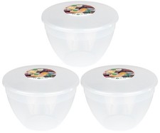 3x Just Pudding Basins Plastic