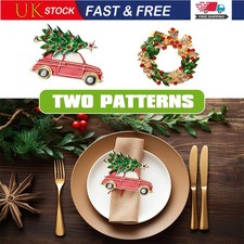 3/6/12x Christmas Napkin Rings