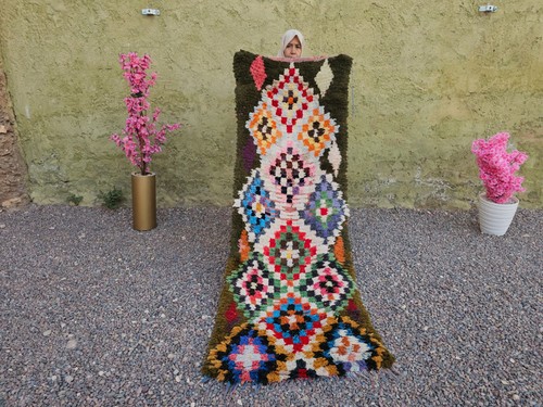 Vintage moroccan boucherouite - moroccan,