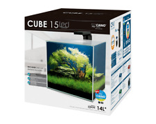 Ciano Cube 15 litre Aquarium - Nano Fish Betta Shrimp Desk Decor Tank
