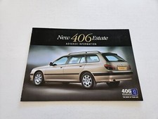 PEUGEOT 406 ESTATE LAUNCH SALES BROCHURE 1996