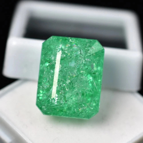 Natural emerald cut colombian - emerald,