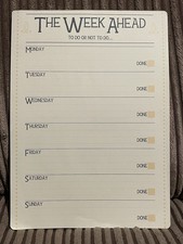 Weekly Daily Planner Magnet Fridge Office Organiser Tear Off Pages To Do List