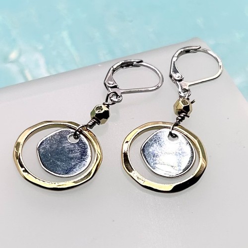 Gold silver irregular - &, circle