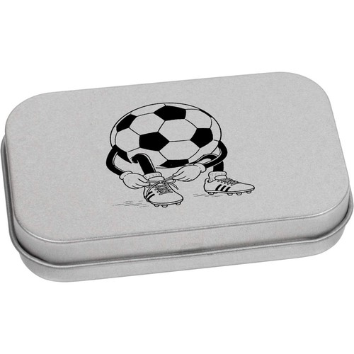 Football metal hinged tin - hinged,