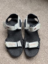 Vintage Reebok Two Strap Sandals White Orange Black Size UK 8 US 9 Walking