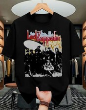 LED ZEPPELIN 11 LOGO TEE SHIRT☆L, XL, 2XL☆ BLACK☆