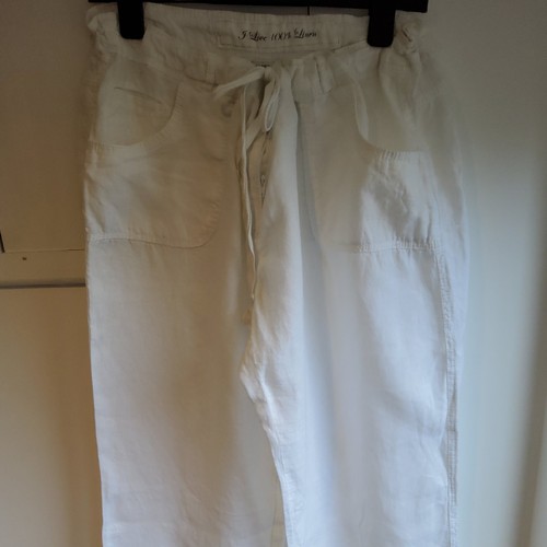 Denim 100 linen white - linen,