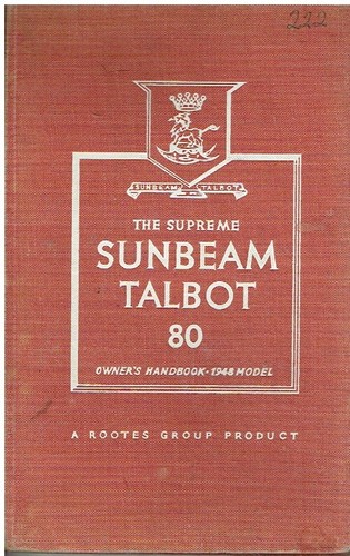 Sunbeam talbot sports - sunbeam, 80