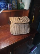 Vintage wicker fly fisherman - wicker, fisherman's