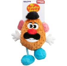 MR POTATO HEAD  - DOG TOY - 12" Squeak & Crinkle Rope  SOFT Plush stuffed Hasbro