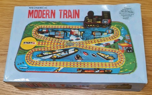 Mechanical tin plate train set - mechanical,