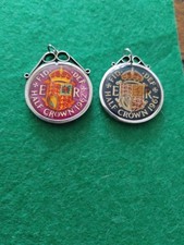 Vintage Half Crown Enamelled