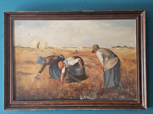 Framed oil painting on - painting,