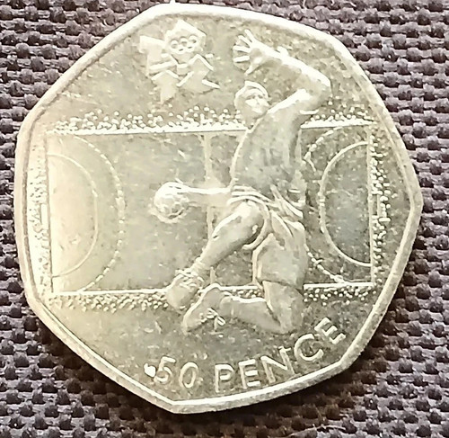 Handball 50p coin london - 50p,