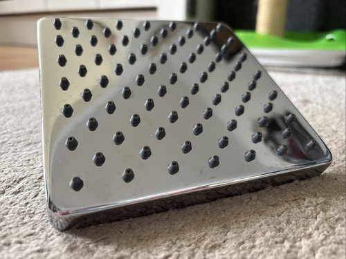 Chrome square shower - chrome, head