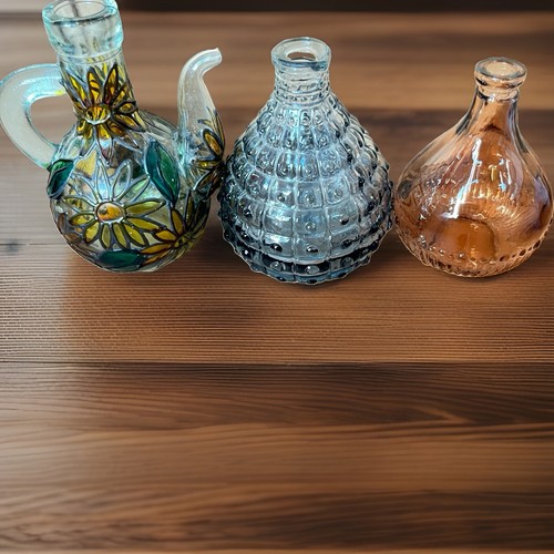 Vintage small glass - small, oil