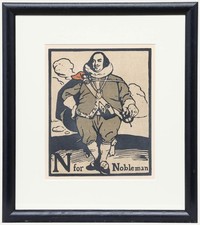 Sir William Nicholson (1872-1949)- Early 20th Century Lithograph, N for Nobleman