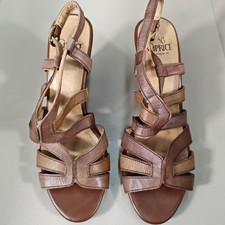 Caprice Brown Leather Wedge