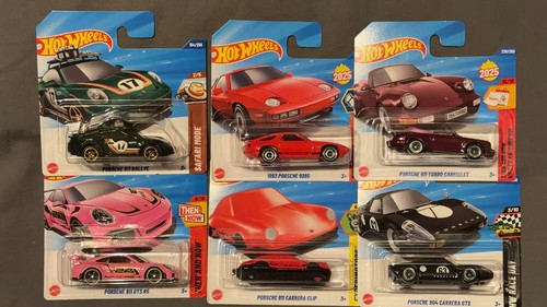 Hot wheels porsche cars - 6, x