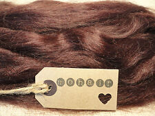30g (approx 1oz)  MOHAIR - DARK BROWN - STRAIGHT