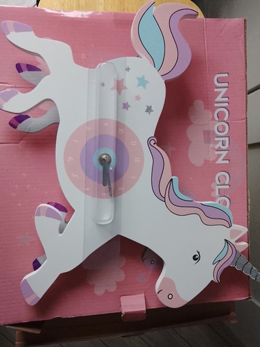 Unicorn wall clock childs - unicorn, clock,