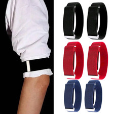 ADJUSTABLE ELASTIC ARMBAND SHIRT GARTER SLEEVE HOLD CUFF HOLDER BAND CLIP ? UK 