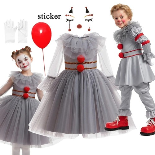 Boys creepy clown - costume, kids