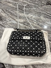 Valentina black and white bag