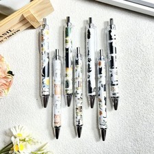 Black Cat Pens 7 Pack Cute