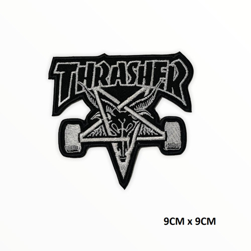 Thrasher skate iron sew on - thrasher, iron/sew