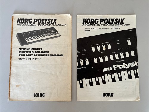 Korg polysix setting charts - charts, &