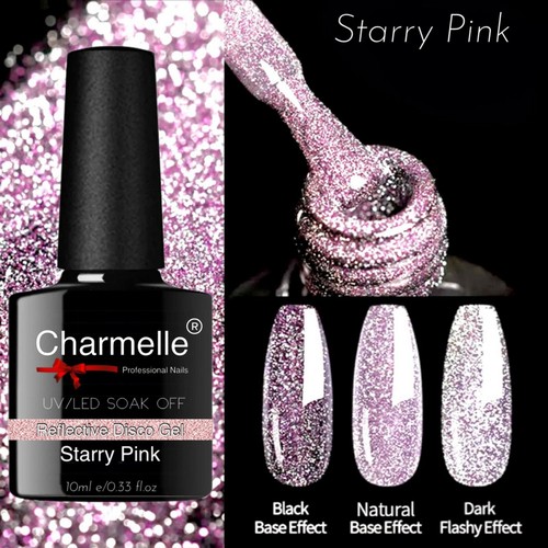 Reflective disco nail - reflective, gel