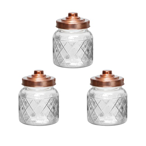 Storage glass jar set 3 - set,