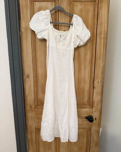 Next white linen woven - white,