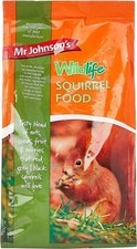 6 x Mr Johnsons Squirrel Food Wildlife Wild Outdoor Small Animal Mixed 900g Bag