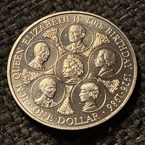 1986 cook islands one dollar - 1986,