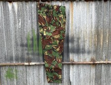 80's VINTAGE GENUINE BRITISH ARMY ISSUE 1968 PATTERN DPM COMBAT TROUSERS Sz2 34"