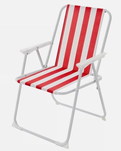 Folding metal beach chair - metal,