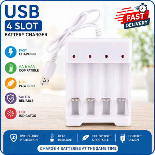 Slot usb battery charger - slot,