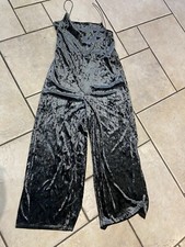 Top Shop Ladies Wide leg Jumpsuit Play Suit Size 12 Short Leg . Grey