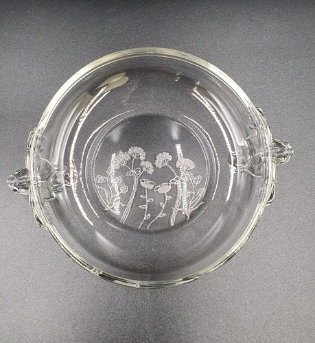 Handled clear glass shallow - 2,