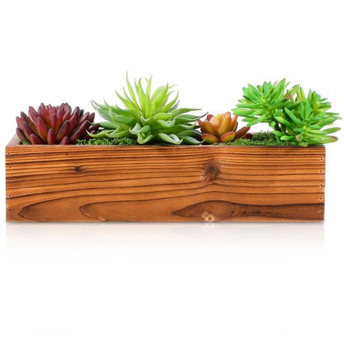 Wood planter rustic - wood,